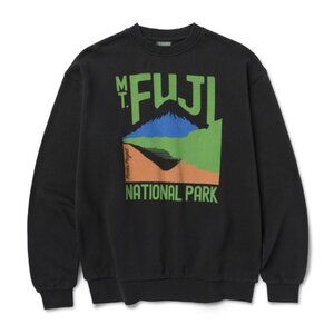 NEW Parks Project Mt Fuji Crew Sweatshirt Unisex sz Medium $85 msrp cotton